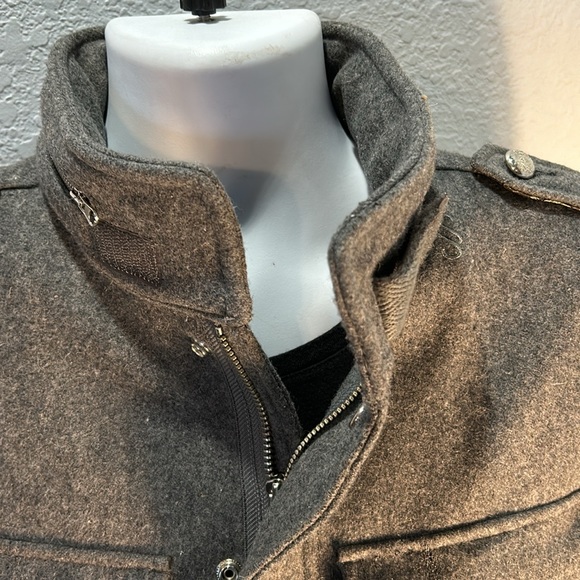 Subscript wool blend military style jacket - Picture 7 of 16